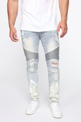 Jeans Hyper Speed ​​Moto - LightWash - Fashion Nova