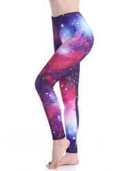 Jambières extensibles sans couture de SAYFUT pour femmes pour entraînement de yoga, pantalons, longueur intégrale, galaxie, étoiles, imprimés, pantalon décontracté - SAYFUT