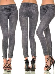 Pantalon Jeggings doux et extensible pour filles chez les filles, skinny crayon, jeans, leggings imprimés - SAYFUT