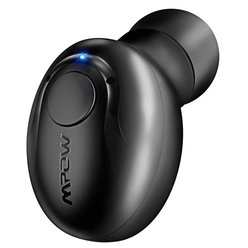 Casque d&#39;écoute Bluetooth Mpow, mini écouteur invisible sans fil, écouteur intra-auriculaire Bluetooth V4.1 avec micro (2 chargeurs magnétiques, étui de transport inclus) (noir) - Mpow