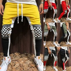 Pantalons de survêtement Slim Gym Hommes Pantalons de survêtement Skinny Joggers Stiped - Urkutoba