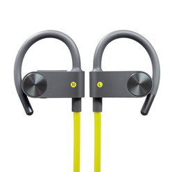 Ecouteurs Bluetooth Photive BT55G Sport, Ecouteurs sans fil pour la course, la gymnastique, l&#39;entraînement. Écouteurs intra-auriculaires à ajustement anti-transpiration avec micro intégré et télécommande dans le casque - Photive