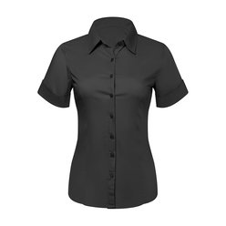 Chemises boutonnées pour femmes, matières ajustées à manches courtes et ajustées (XSmall, rose) - Pier 17
