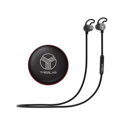 TREBLAB J1 - Écouteurs Bluetooth avec aptX, Les meilleurs écouteurs sans fil pour les gymnases de sport en cours d&#39;exécution [mis à jour en 2018] IPX6 Ecouteurs intra-auriculaires magnétiques et étanches à la sueur, casque antibruit, anti-bruit Microp - TREBLAB
