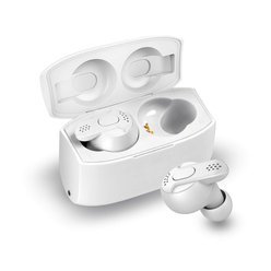 Écouteurs sans fil Bluetooth 5.0 Écouteurs sans fil Bluetooth avec son grave 3D haute fidélité dans les graves profondes, Micro-écouteurs intégrés avec étui de chargement portable pour smartphones et ordinateurs portables (Blanc) - Cshidworld