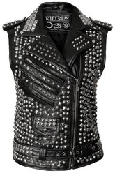 Overload II Leather Vest [VEGAN] - Killstar
