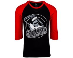 T-shirt noir et rouge OG Baseball - Suavecito